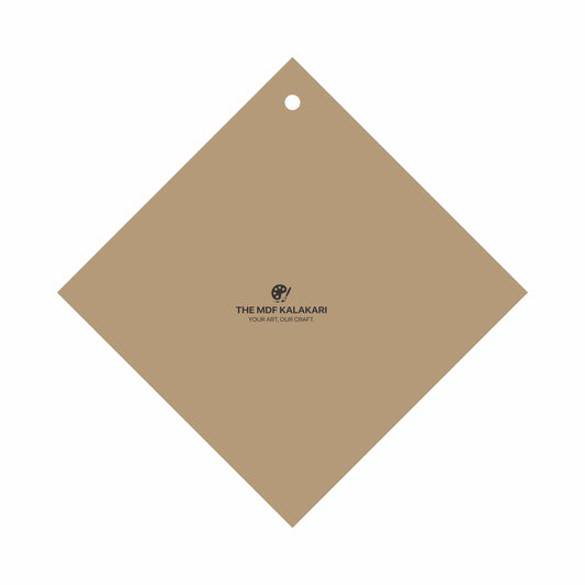 Plain kite shape MDF base laser cut for DIY craft projects
Diamond shape MDF board available in multiple thickness options
Laser cut kite MDF base for resin and decorative art