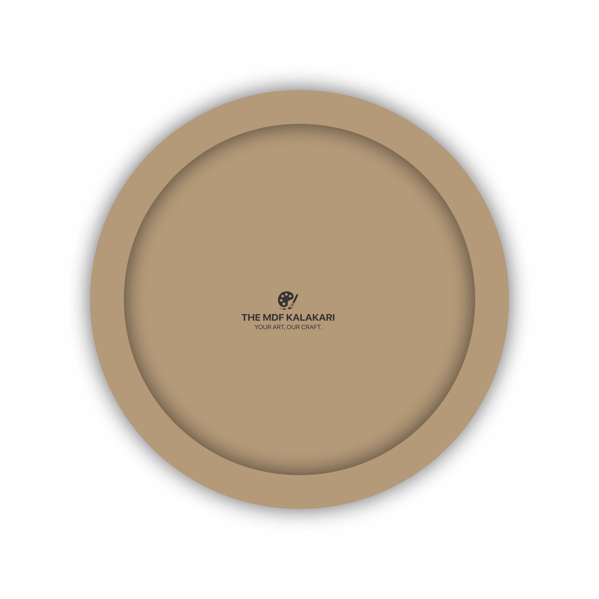 Round MDF base with outer MDF ring frame laser cut for DIY projects
Double layer round MDF board for Lippan and resin art
Laser cut round MDF base with decorative border ring