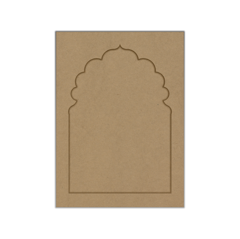 Large laser cut flat Jharokha MDF panel for wall decor
