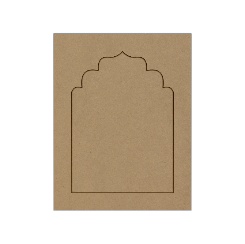 Large laser cut flat Jharokha MDF panel for wall decor
