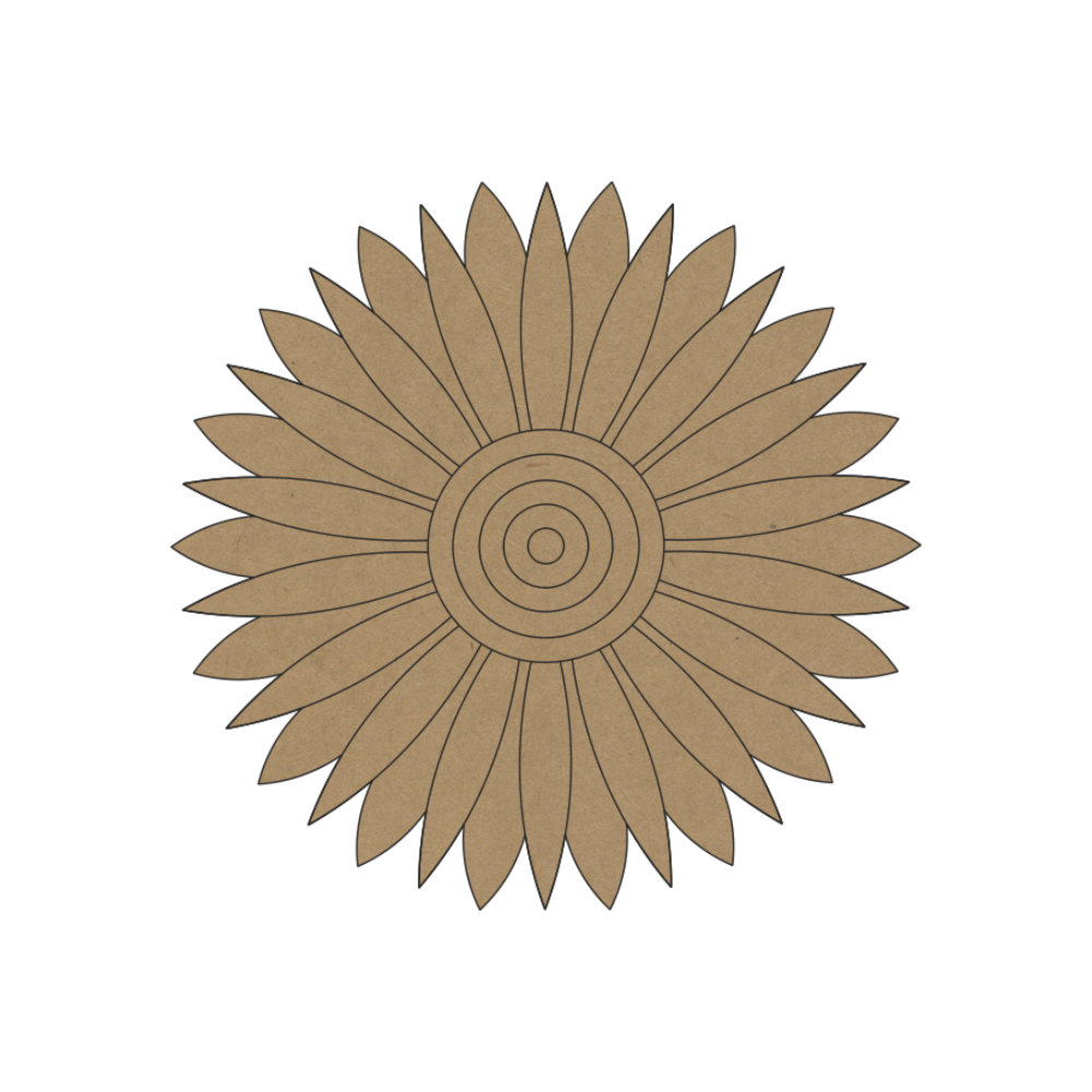 geometric design premarked on mdf base for mud mirror work