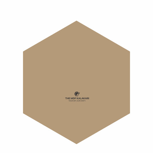 Plain hexagon MDF base laser cut for DIY craft projects
Hexagon MDF board available in multiple thickness options
Laser cut hexagonal MDF base for resin and Lippan art