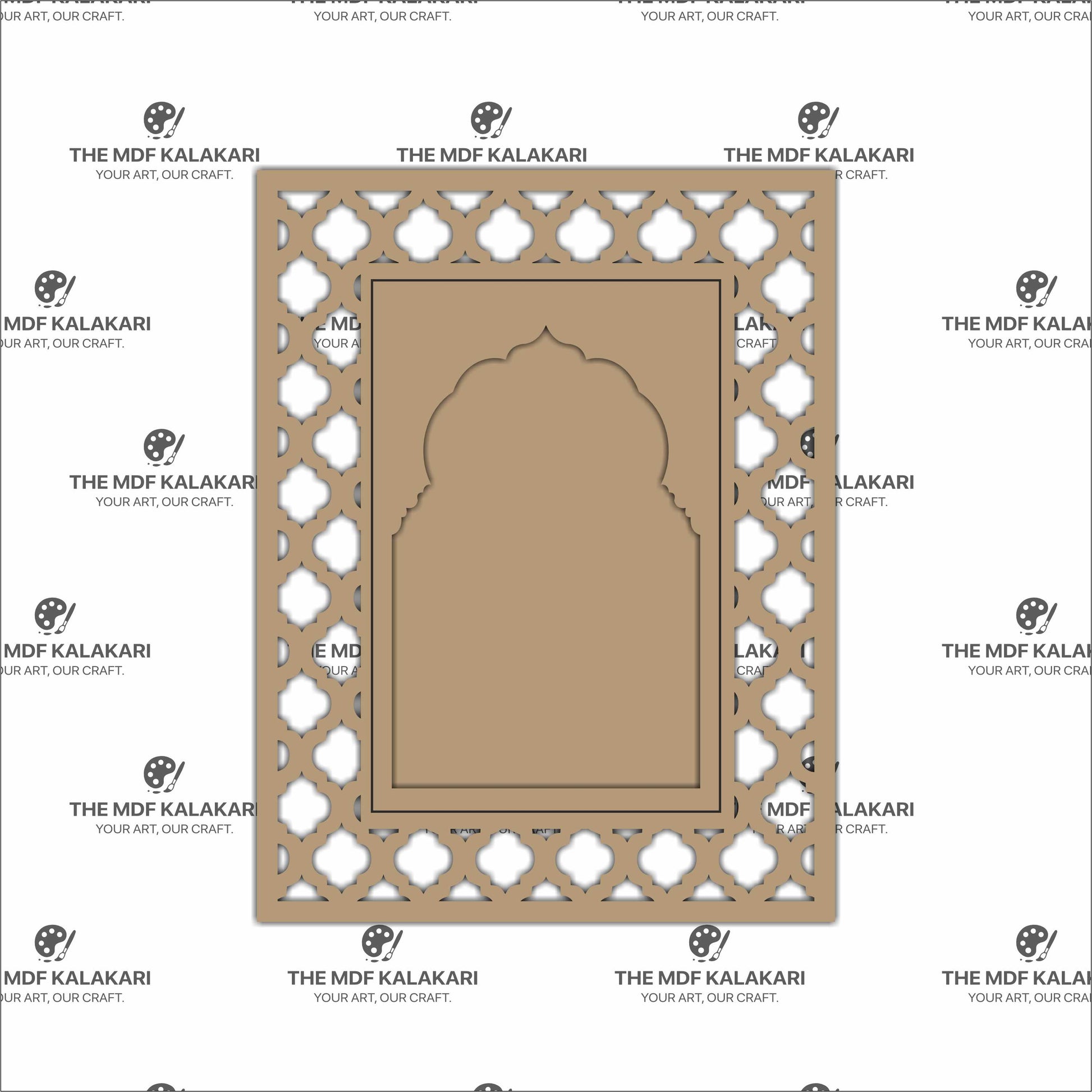  Laser cut Jaali MDF Jharokha panel for decorative use

