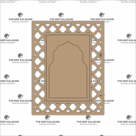 Laser cut Jaali MDF Jharokha panel for decorative use
