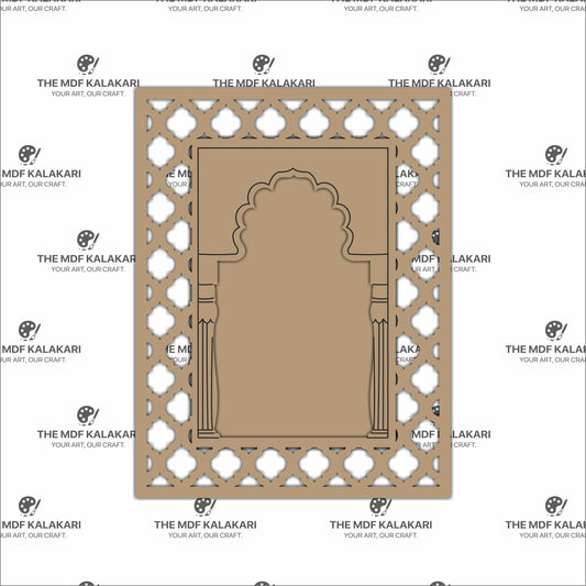 Jaali design mdf jharokha in laser cutiing 