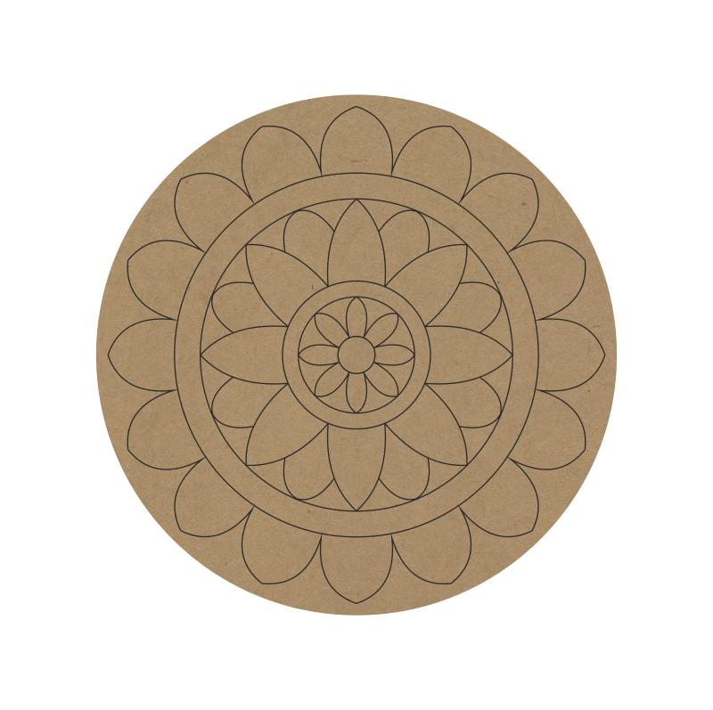 lippan art mdf base for mud mirror work with different design and shapes