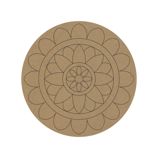 lippan art mdf base for mud mirror work with different design and shapes