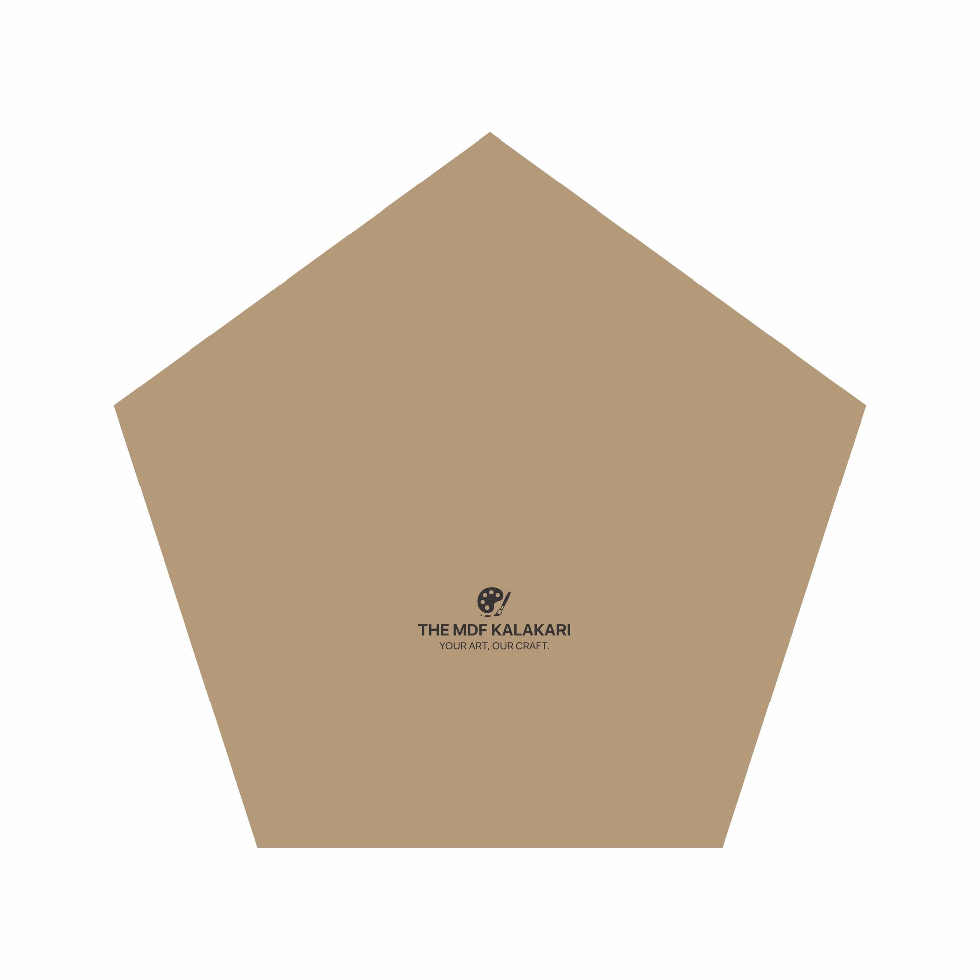 Plain pentagon MDF base laser cut for DIY craft projects
Pentagon MDF board available in multiple thickness options
Laser cut pentagon MDF base for resin and Lippan art