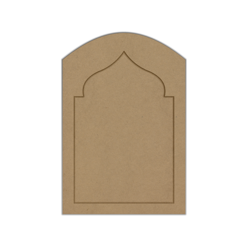 Large laser cut flat Jharokha MDF panel for wall decor