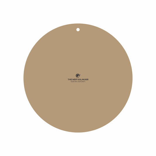 Plain round MDF base laser cut for DIY craft projects
Round MDF board available in multiple thickness options