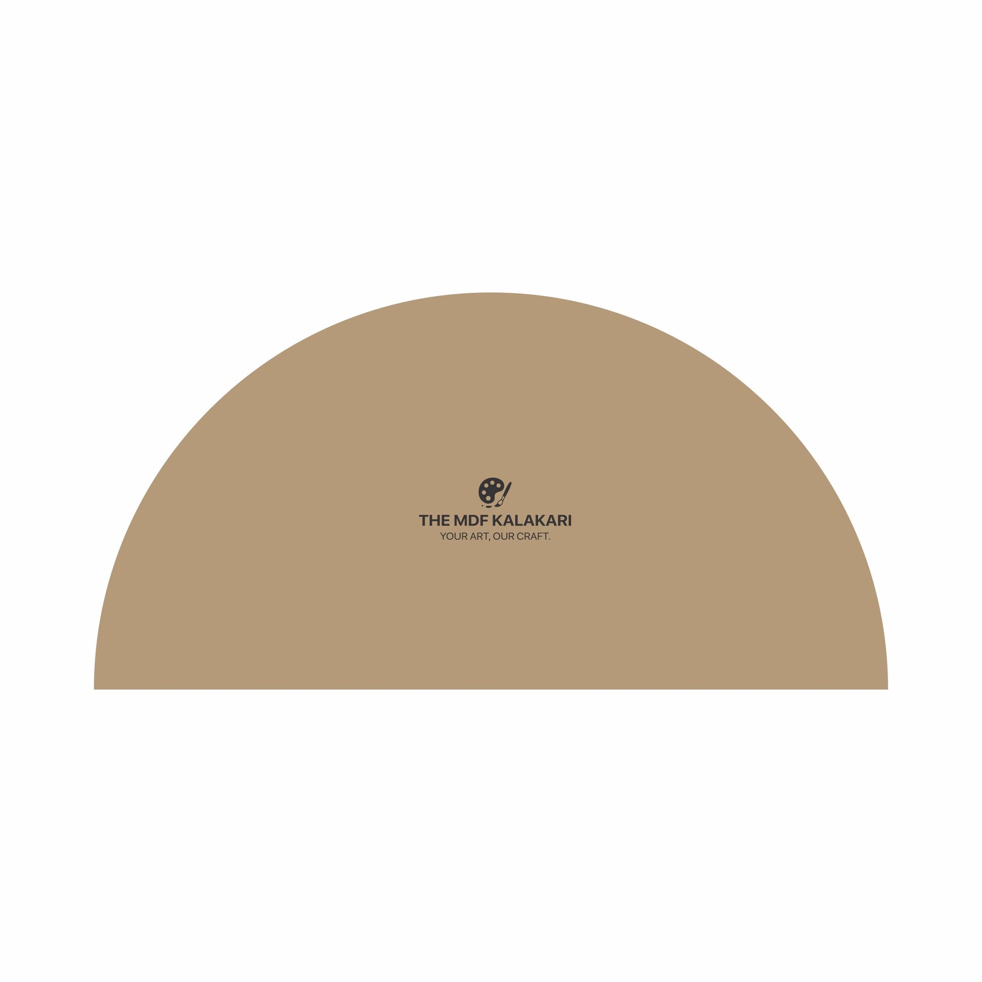 Plain half circle MDF base laser cut for DIY craft projects
Semi round MDF board available in multiple thickness options
Laser cut half moon MDF base for decorative art
