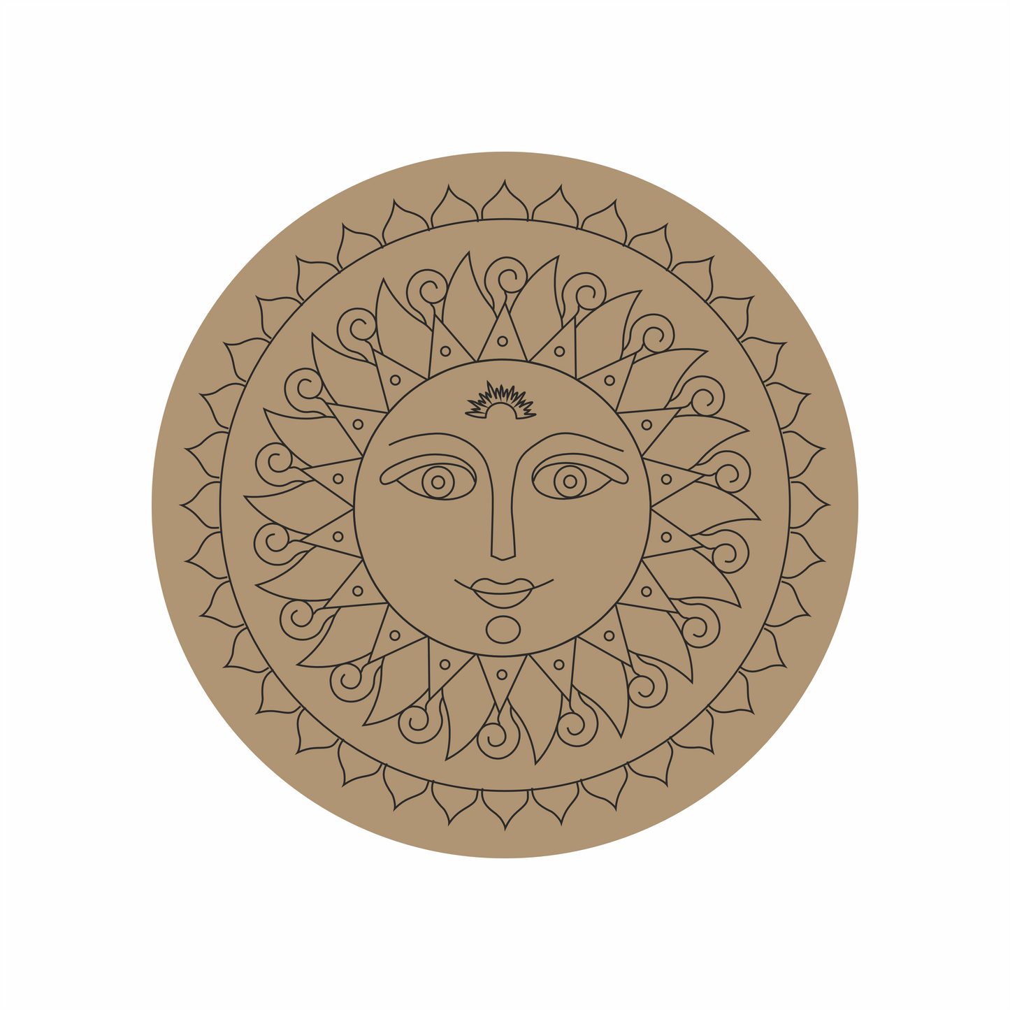 Lippan decorative art base in mdf available in different sizes