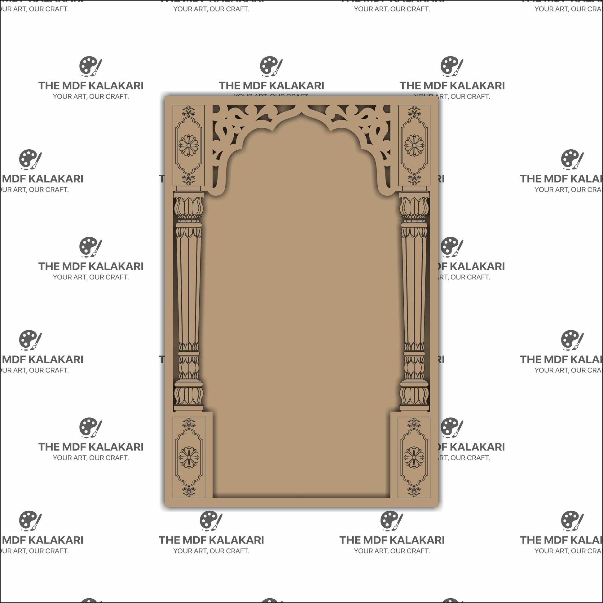 Laser cut temple entrance theme jharokha base design