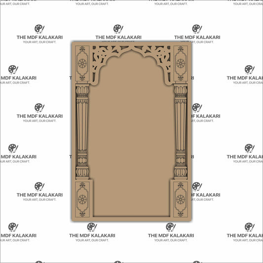 Laser cut temple entrance theme jharokha base design