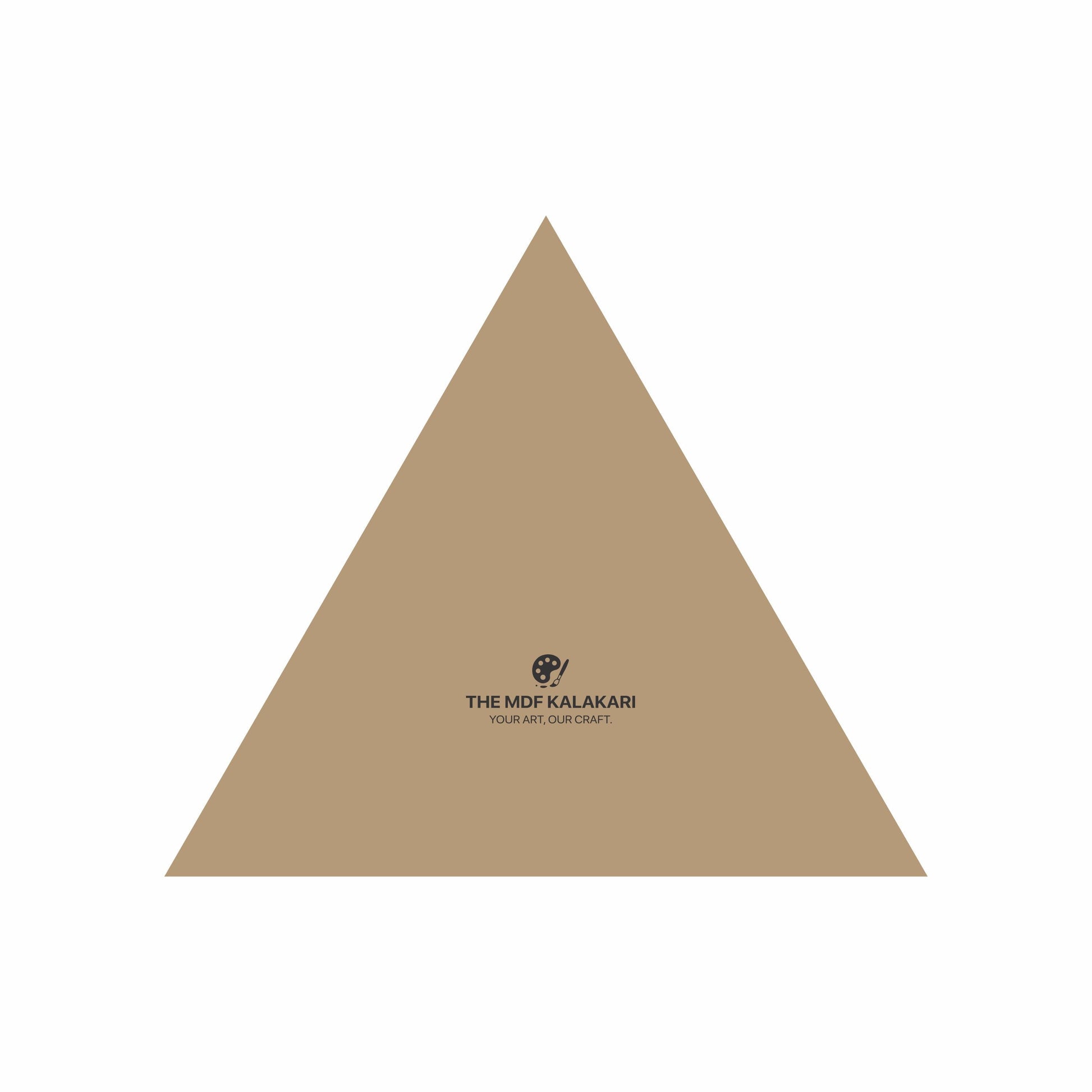 Plain triangle MDF base laser cut for DIY craft projects
Triangle MDF board available in multiple thickness options
Laser cut triangle MDF base for resin and Lippan art